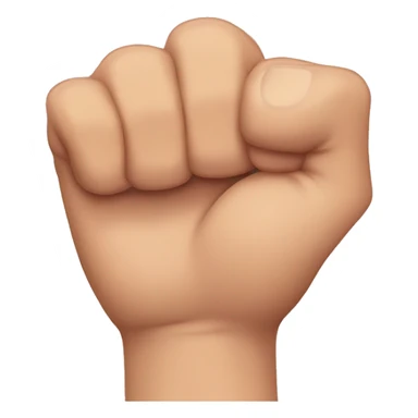 A fist with the middle and pinkie up sticker