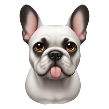 Mutlu bir french bulldog sticker