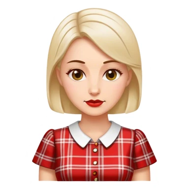  polish woman politician plaid dress sticker