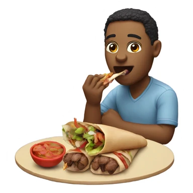 Eating a kebab  sticker