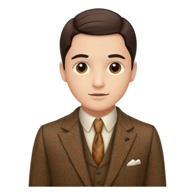 A person wearing a 1920s suit sticker