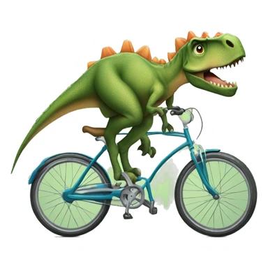 dinosaurio en una bicicleta  sticker
