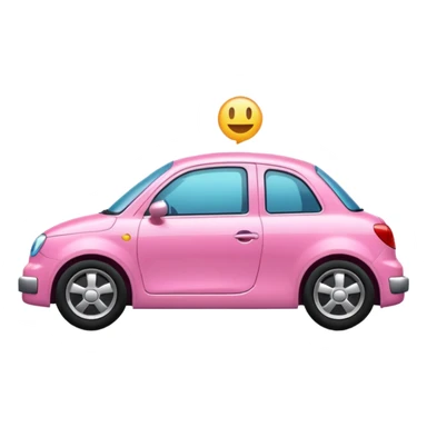 Voiture pink sticker