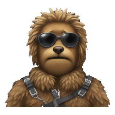 Brown fluffy cockpit sticker