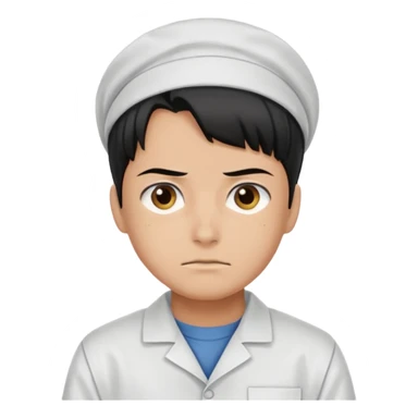 Levi ackerman from attack on titan with his cleaning outfit on sticker