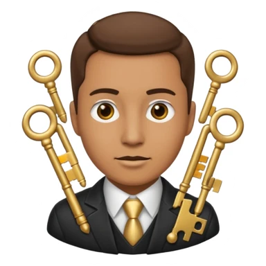 Official with Clusters of Keys Around Their Necks sticker