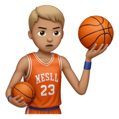 a person shooting a basketball and missing sticker