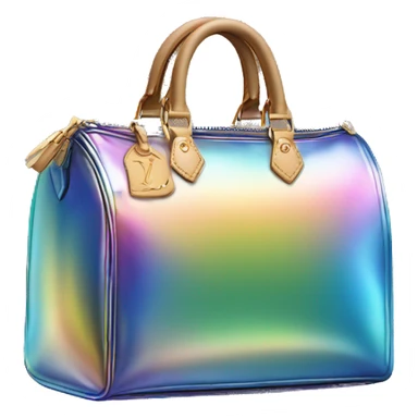 Iridescent Louis Vuitton bag sticker