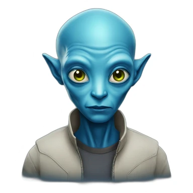 avatar movie blue alien sticker