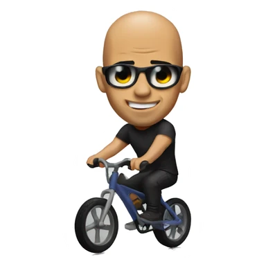 Vin diesel on a cycle  sticker