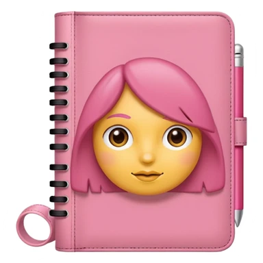 Agenda rosa sticker