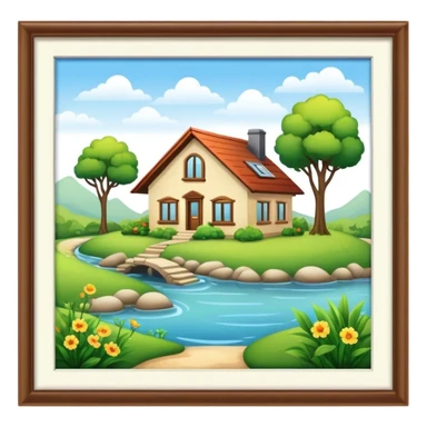 home ecological sticker