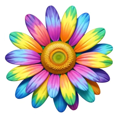 Tie dye daisy vdub  sticker