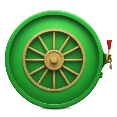 lucky wheel with green barrel sticker
