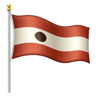 Indonesian flag but poop in mid sticker