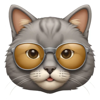 Cat wearing sunglasses sticker