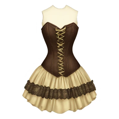 Beautiful vintage corset dress  sticker