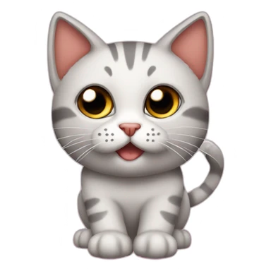 Gato super fuerte con chupete en la boca sticker