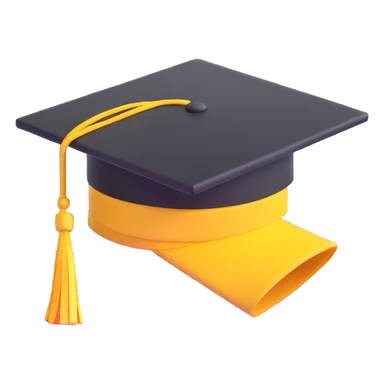 yellow graduation cap sticker