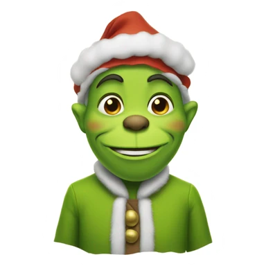 A pilgrim dressed as the grinch sticker