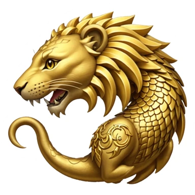 Elder Scrolls Online Lioneating its tail Ouroboro clockwise sticker