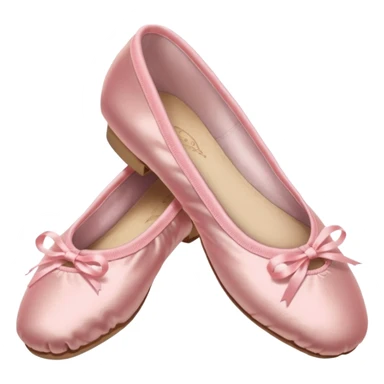 Pink ballet point shows sticker