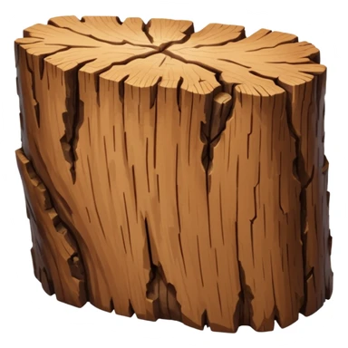 brown piece of oak bark sticker