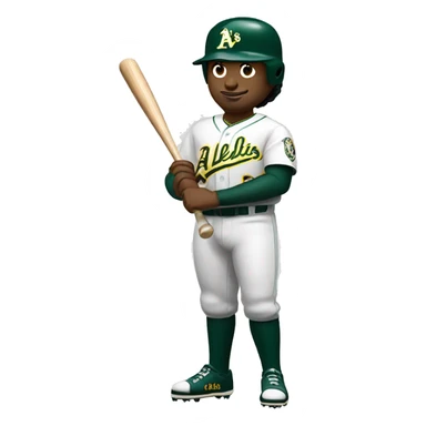 oakland athletics baseball player sticker