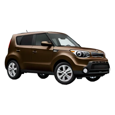 Brown kia soul car sticker