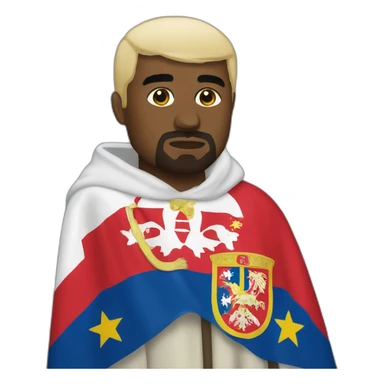 kanye west serbian flag sticker
