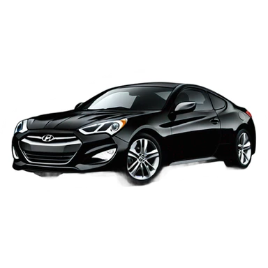 All black 2013 Hyundai Genesis coupe 3.8 sticker