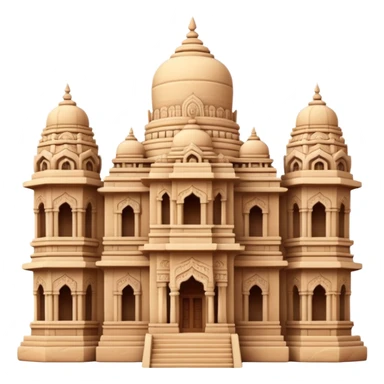 grand indian temple sticker