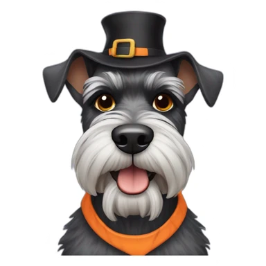 Schnauzer halloween sticker