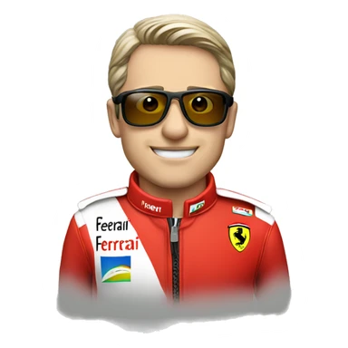 Piloto de formula 1 de ferrari sticker