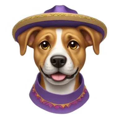 Dog con sombrero sticker