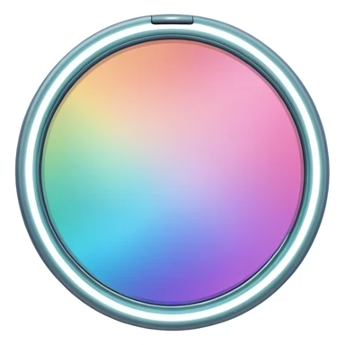 Iridescent makeup mirror sticker