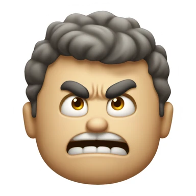 Angry, almost cartoonishly angry guy yelling "FRIP! sticker