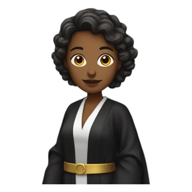 woman lawyer Wearing a robe sticker