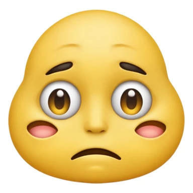 Emoji with eyebags sticker