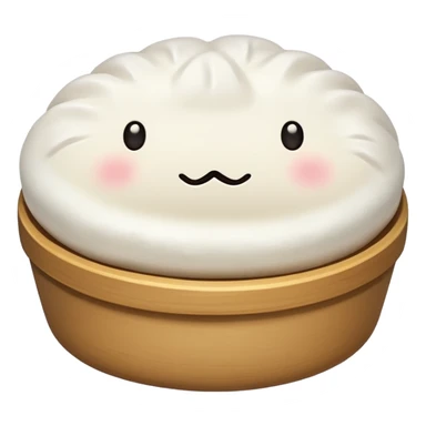 one NORMAL steamed bun WITH NO FACE!!! just a NORMAL STEAMED BUN!!! sticker