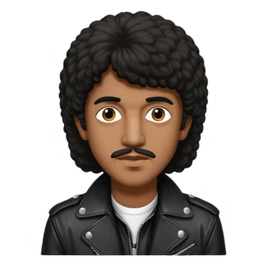 Phil Lynott (1949-1986) with long dark brown hair sticker