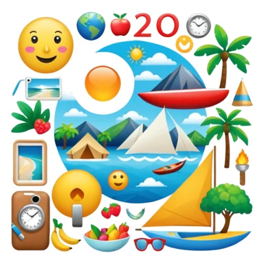 An extremely detailed lifestyle vision board collage for the year 2026. sticker