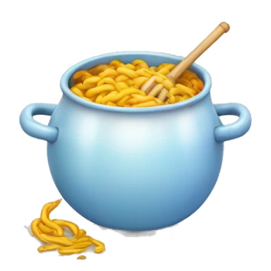 Un arc en ciel avec un chaudron au bout sticker