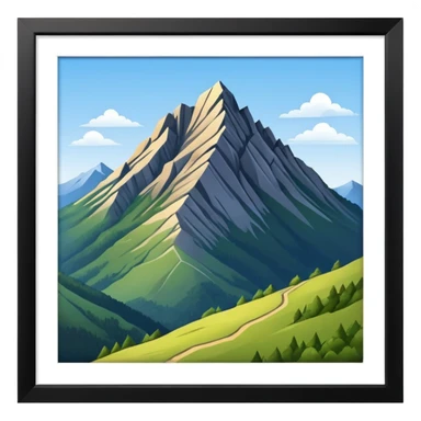 the mountain "Hoher Kasten" in St. Galler Rheintal sticker