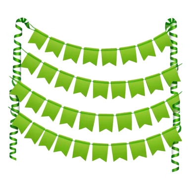 party decor  lime green sticker