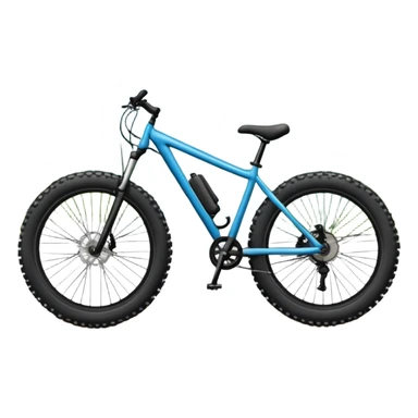 The background showcases majestic mountains, lush green valleys, and a bright blue sky with fluffy clouds. The sun casts warm light over the landscape, emphasizing the beauty of outdoor cycling. a mountain bike standing on a scenic trail.  sticker