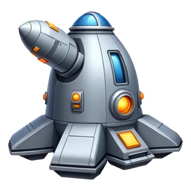 Realistic Space ore extractor spaceship sticker