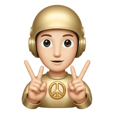 Un ovni qui fait le signe jul sticker