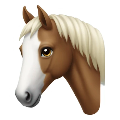 Horse with a white nose  sticker