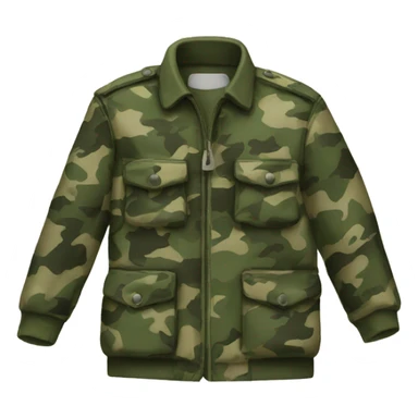 camouflage jacket sticker